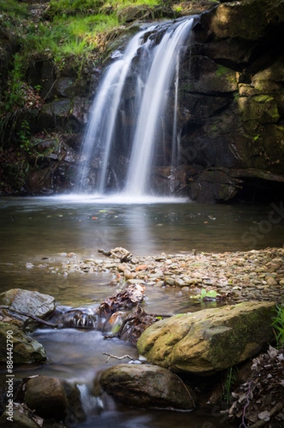 Fototapeta Short Waterfall-Small Waterfall-North Yorkshire-UK