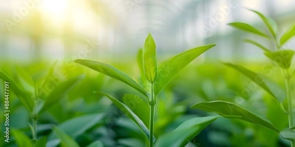 Fototapeta Modern fish sauce plant uses sustainable practices advanced tech green energy sources. Concept Sustainable Practices, Advanced Technology, Green Energy, Fish Sauce Plant, Modern Approaches