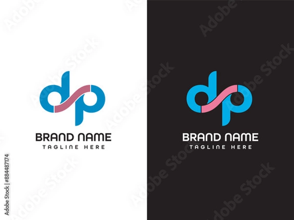 Obraz DP Letter Logo Design Template 