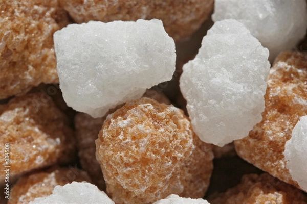 Obraz brązowe i białe kostki cukru