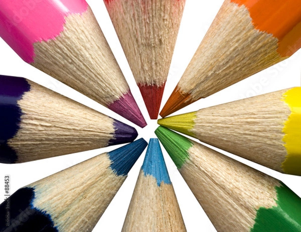 Obraz pencil colour wheel