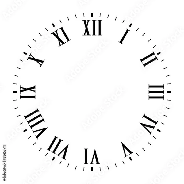 Obraz Vintage Roman numeral clock