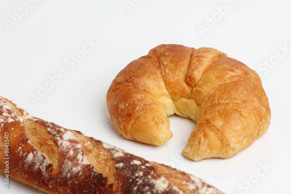 Obraz croissant baguette