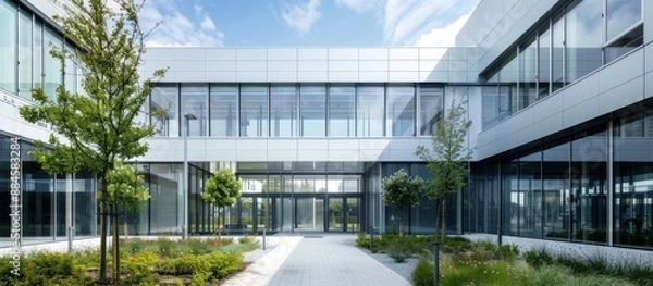 Obraz Modern Office Building Courtyard