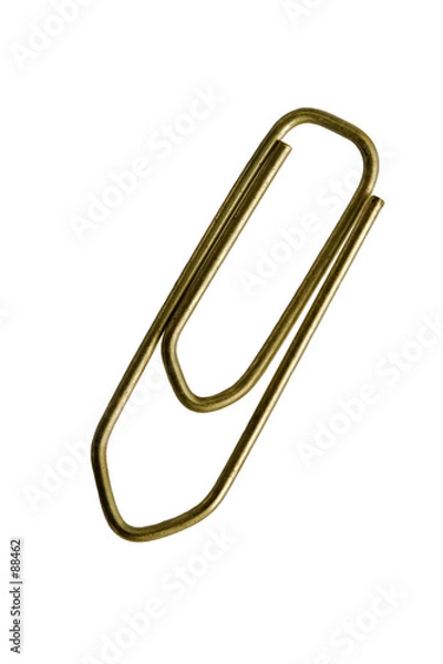 Obraz paperclip isolated on white