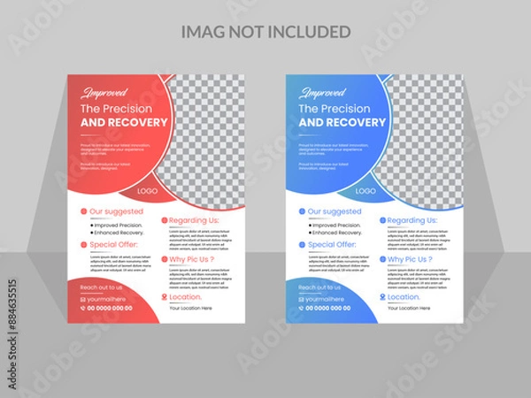 Fototapeta Modern And Creative Flyer Template