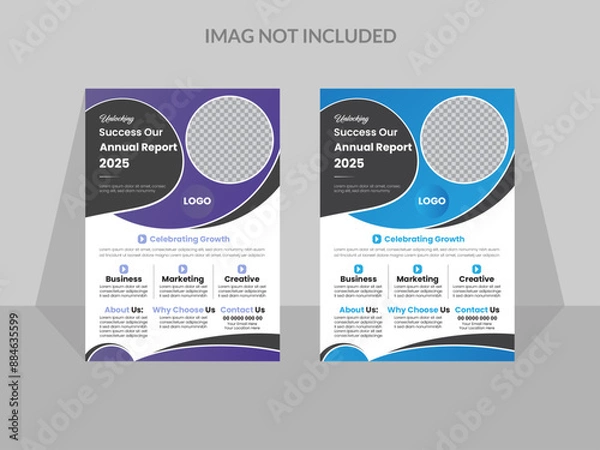 Obraz Modern And Creative Flyer Template