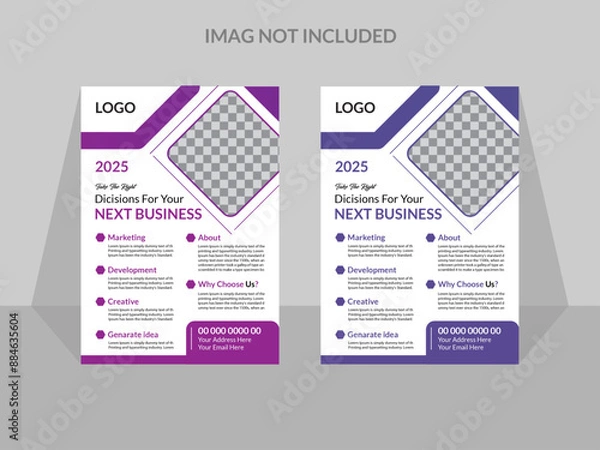 Fototapeta Modern And Creative Flyer Template