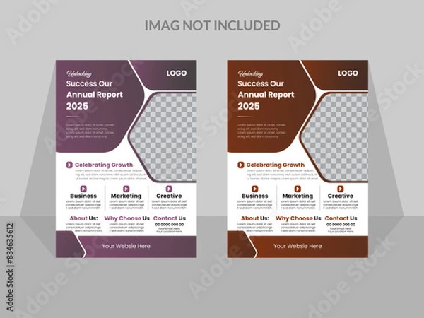 Fototapeta Modern And Creative Flyer Template