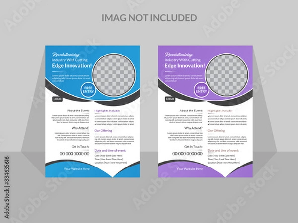 Obraz Modern And Creative Flyer Template