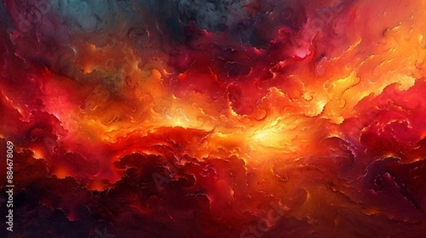 Obraz Abstract Fire Sky