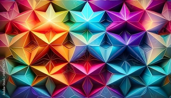 Fototapeta Abstract Colorful Geometric Pattern