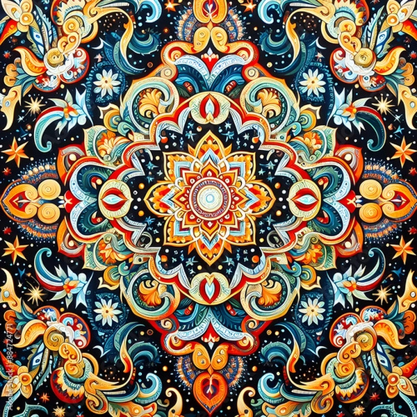 Fototapeta pattern lao style