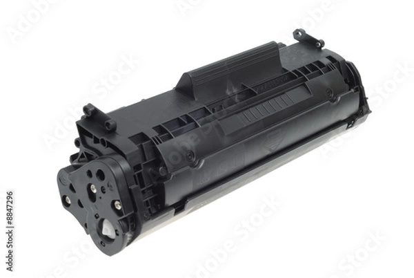 Obraz New printer cartridge isolated with clipping path over white