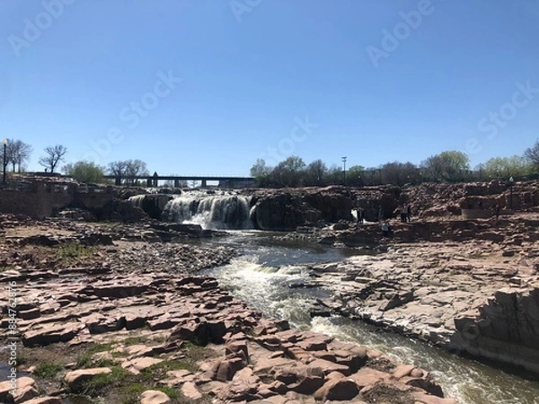 Fototapeta river in the desert
