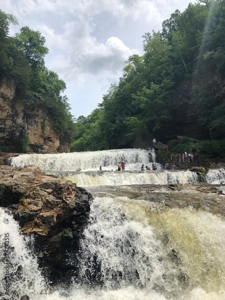 Obraz waterfall in the mountains
