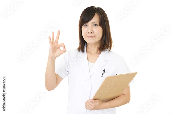 Fototapeta 笑顔の薬剤師