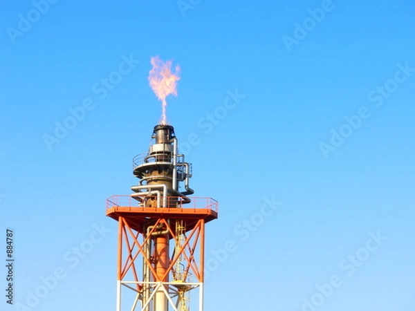 Obraz refinery flame