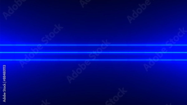 Fototapeta Abstract Blue Background with Dynamic Lines and Glowing Light Patterns