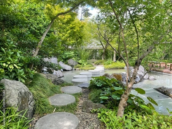 Fototapeta 天気の良い日の講演