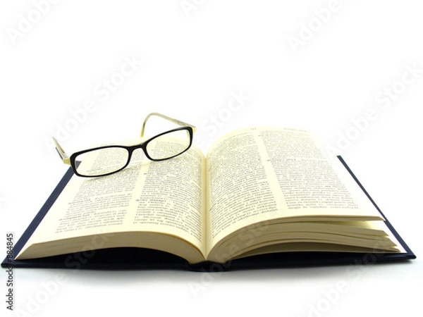 Obraz book with glasses