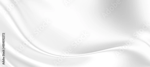 Obraz Abstract white fabric background with copy space 3D render