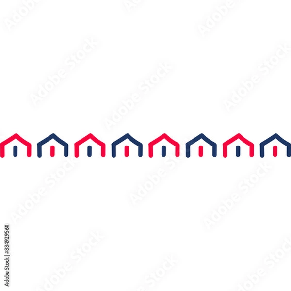 Obraz Cute Colorful Doodle Border