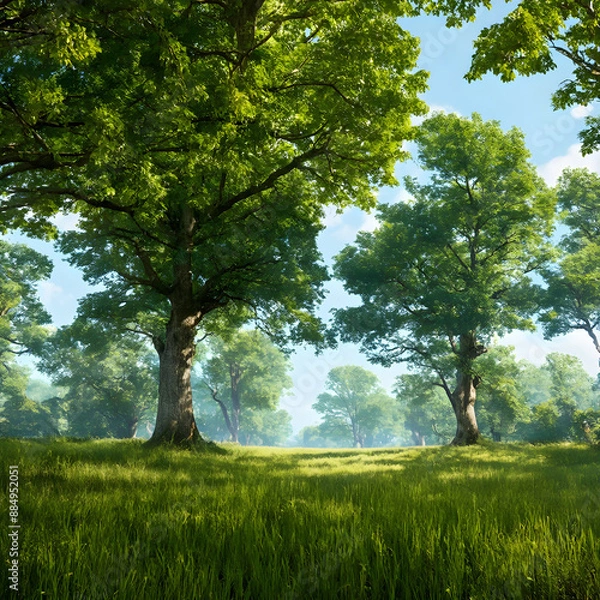 Obraz Tree in tipical lanscape