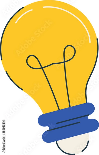 Obraz lamp icon illustration