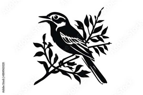 Fototapeta bird on a branch