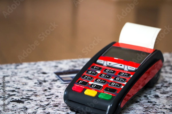 Obraz Terminal for payment cards