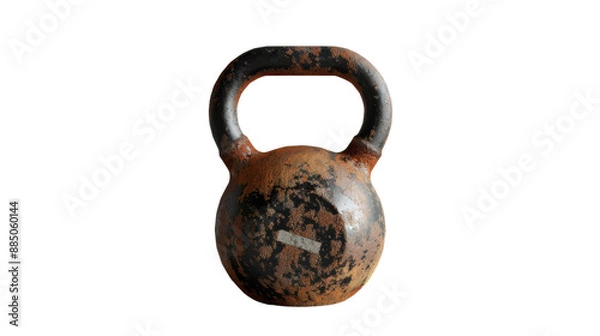 Fototapeta Kettlebell, covered in rust
