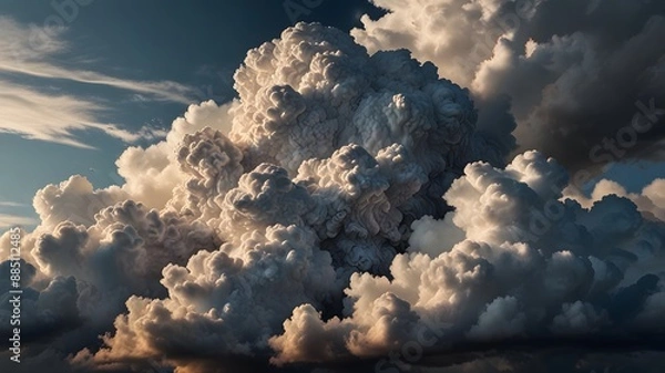 Obraz clouds over the mountains