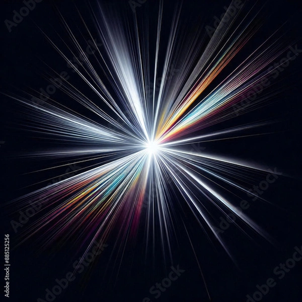 Obraz Abstract glowing light flare 