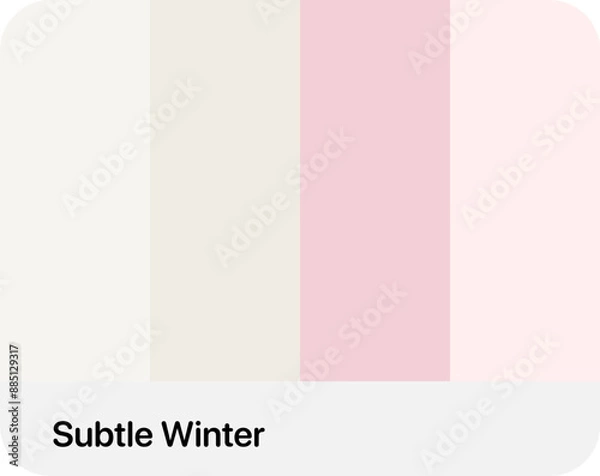 Fototapeta color palette with soft color style
