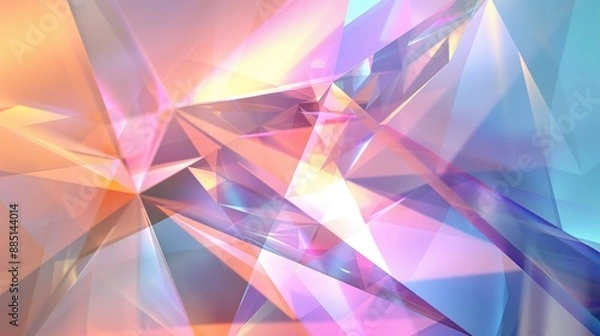 Fototapeta Triangular prism overlays for background textures.

