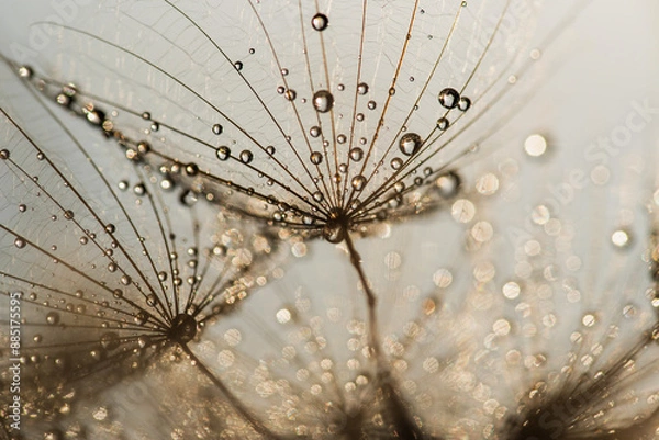 Fototapeta Dmuchawiec , abstrakcyjne tło tekstura