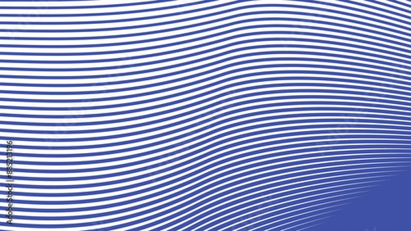 Fototapeta Blue dynamic curve line abstract background vector image for backdrop or presentation