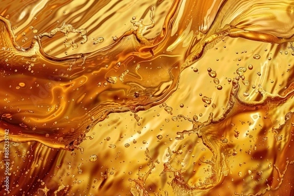 Obraz Abstract background with liquid gold textures choose from whisky rum cognac tea or oil