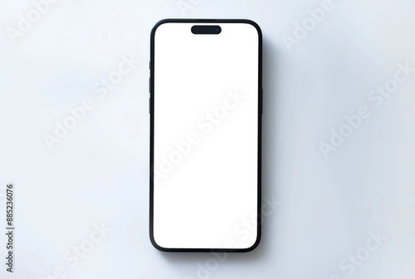 Obraz Mockup smart phone new generation and advertisement screen Transparent and Clipping Path