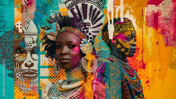 Obraz Africa Day background design photo background