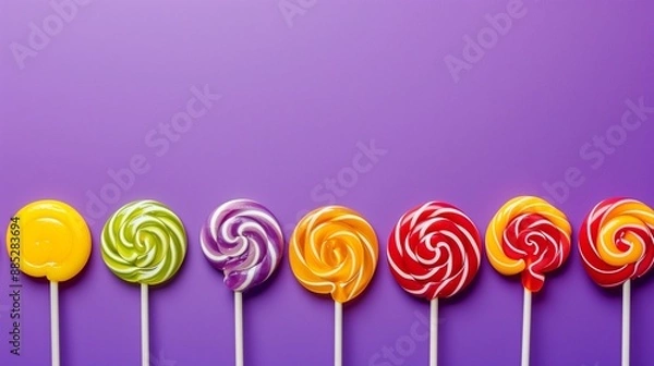 Fototapeta colorful lollipops