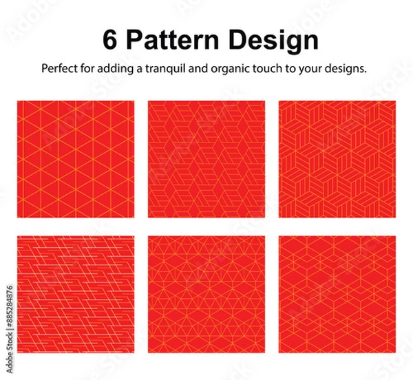 Fototapeta 6 Pattern geometric designs bundle.
