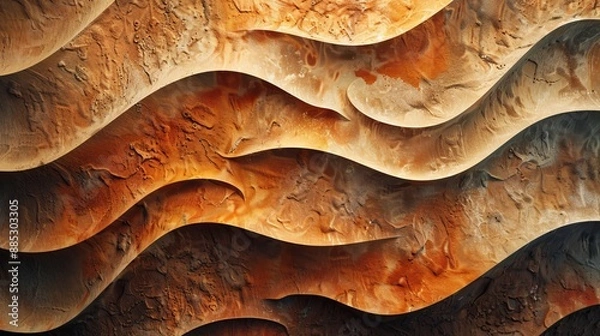 Fototapeta An intricate organic design on a natural texture background