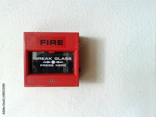 Obraz Red fire alarm
