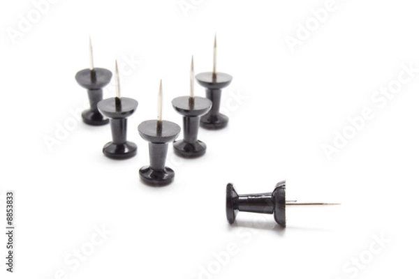 Fototapeta Isolated Drawing-pins