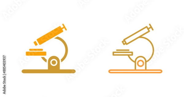 Fototapeta Microscope Vector Icon