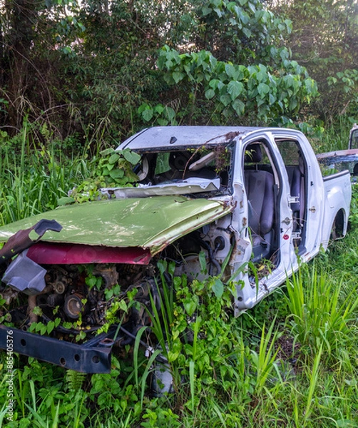 Obraz old abandoned car