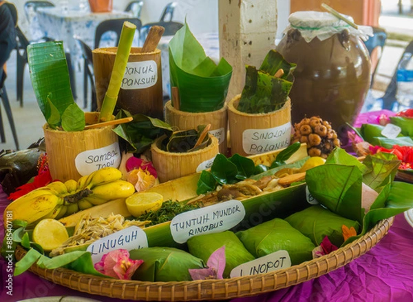 Obraz Sabahan traditional food.