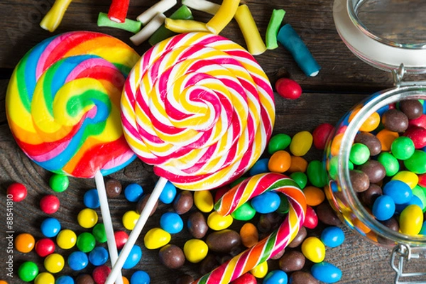 Obraz Kolorowe cukierki